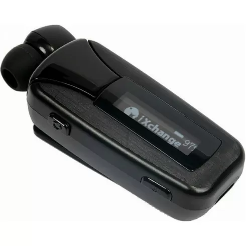 iXchange UA51 Pro In-ear Bluetooth Handsfree Ακουστικό Πέτου με Οθόνη LCD Μαύρο