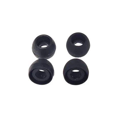 OEM Ανταλλακτικά μαξιλαράκια σιλικόνης για όλων των τύπων ακουστικά σετ 4 τεμαχίων (4 Small) - Μαύρο