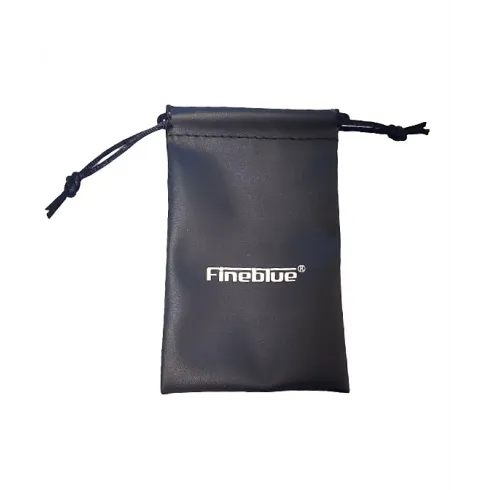 Πουγκί αποθήκευσης για Bluetooth handsfree από δερματίνη 11x7cm μαύρο