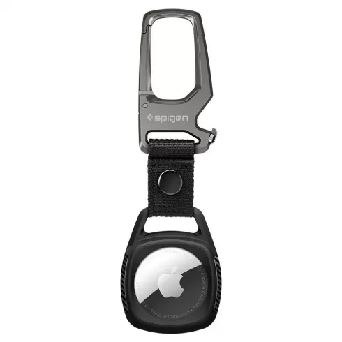 Spigen Rugged Armor Apple AirTag Key Ring Θήκη Μπρελόκ - Matte Black
