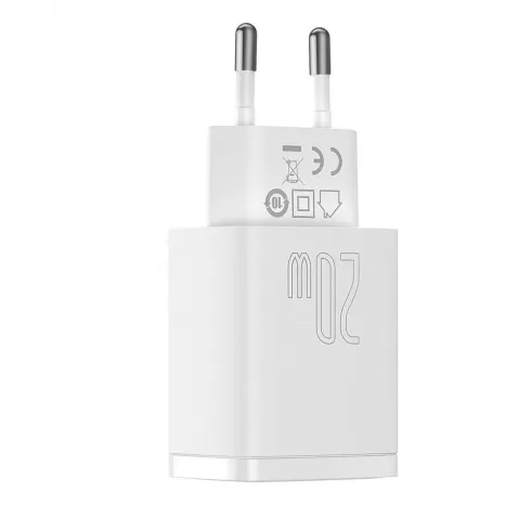 Φορτιστής Baseus - Compact quick charger USB Type C / USB  - 20W 3A Power Delivery - Quick Charge 3.0 -  Λευκό (CCXJ-B02)  #1