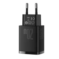 Φορτιστής Baseus - Compact quick charger USB Type C / USB  - 20W 3A Power Delivery - Quick Charge 3.0 - Μαύρο (CCXJ-B01) #2