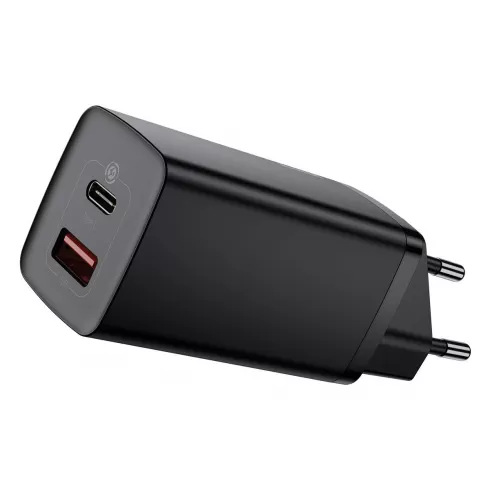 Baseus USB-A & USB-C Wall Adapter Μαύρο CCGAN2L-B01