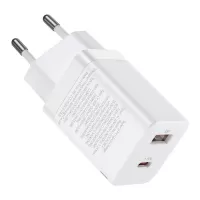 Baseus Super Pro fast wall charger USB / USB Type C 30W Power Delivery Quick Charge white (CCSUPP-E02)