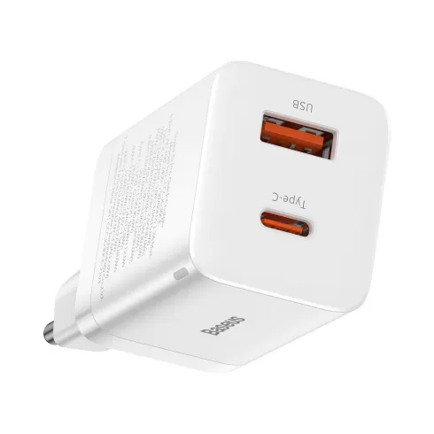 Baseus Super Pro fast wall charger USB / USB Type C 30W Power Delivery Quick Charge white (CCSUPP-E02) #3