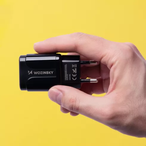 Wozinsky Φορτιστής Χωρίς Καλώδιο με Θύρα USB-A Quick Charge 3.0 Μαύρος (WWC-B02) #1