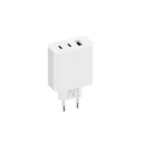 Xiaomi Φορτιστής με θύρα USB-A και 2 θύρες USB-C και Καλώδιο USB-C σε USB-C 67w Gan power delivery - λευκός (A07ZMEU)