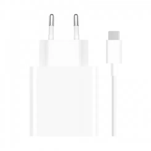 Xiaomi Φορτιστής με θύρα USB-A και 2 θύρες USB-C και Καλώδιο USB-C σε USB-C 67w Gan power delivery - λευκός (A07ZMEU) #1