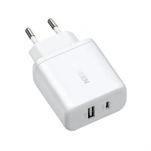 Ugreen Φορτιστής X227 με θύρα USB-A και θύρα USB-C 20W λευκός 45310 #2