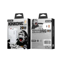 WK WP-U60 Φορτιστής σπιτιού PD 20W με θύρα USB-A και θύρα USB-C Λευκό #1