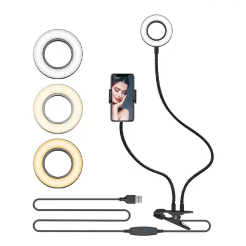 Blitzwolf BW-SL6 Βάση τηλεφώνου με LED φως - Desktop Flash LED Phone Holder