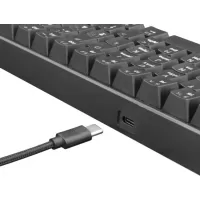 White Shark Shinobi Gaming Μηχανικό Πληκτρολόγιο 60% με Outemu Blue διακόπτες και RGB φωτισμό Αγγλικό US GK-2022B-BLK #3