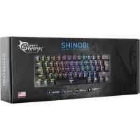 White Shark Shinobi Gaming Μηχανικό Πληκτρολόγιο 60% με Outemu Blue διακόπτες και RGB φωτισμό Αγγλικό US GK-2022B-BLK #4
