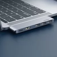 Ugreen Multifunctional HUB 2x USB Typ C - USB Typ C PD (Thunderbolt 3, 100W, 4K@60 Hz, 10 Gbps) / HDMI 4K@30 Hz / 3x USB 3.0 for MacBook Pro / Air, Γκρι (60559) #4
