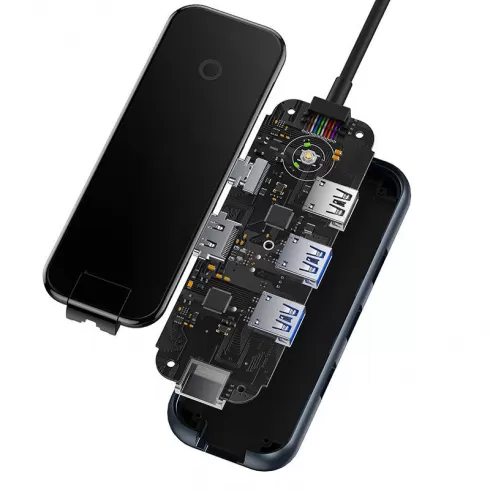 Baseus Hub 6in1 AcmeJoy series USB-C to 2xUSB 3.0 + USB 2.0 + USB-C PD + HDMI + RJ45 (dark grey) WKJZ010313 #6