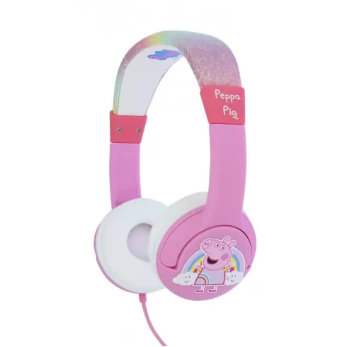 OTL Peppa Pig Glitter Rainbow Peppa Kids Headphones Ενσύρματα Over Ear Παιδικά Ακουστικά PP0776 Ροζ #1