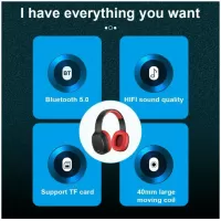 Headphones Bluetooth WK M8 Black #3