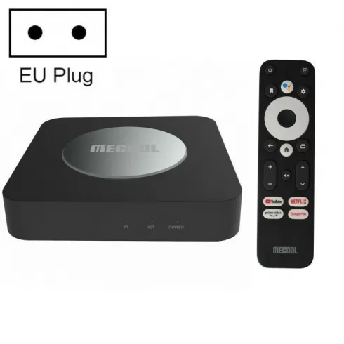 Mecool TV Box KM2 Plus 4K UHD με WiFi usb 2.0 - usb 3.0 2GB ram και 16gb rom με λειτουργικό Android 11.0 και Google Assistant