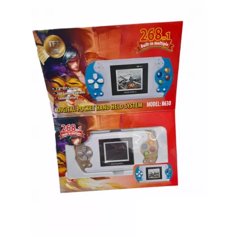 Φορητή κονσόλα χρυσή gaming – Digital Pocket Console – 268 in 1 – 8630 – 086307