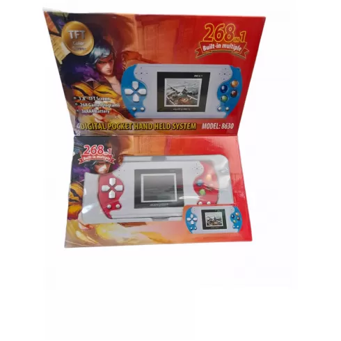 Φορητή κονσόλα κόκκινη gaming – Digital Pocket Console – 268 in 1 – 8630 – 086307