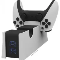 Qware PS5 PS4 Gaming bundle / Starter set (βάση φόρτισης για χειριστήρια, ακουστικά με μικρόφωνο,λαβές αντίχειρα) #2