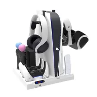 iPega P5028A Βάση Φόρτισης και Cooling Stand για PS5 Λευκό #1