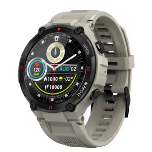 LEMFO K22 Smart Watch Men Sport, Fitness Bracelet, Health Monitor, Bluetooth Call - ΓΚΡΙ