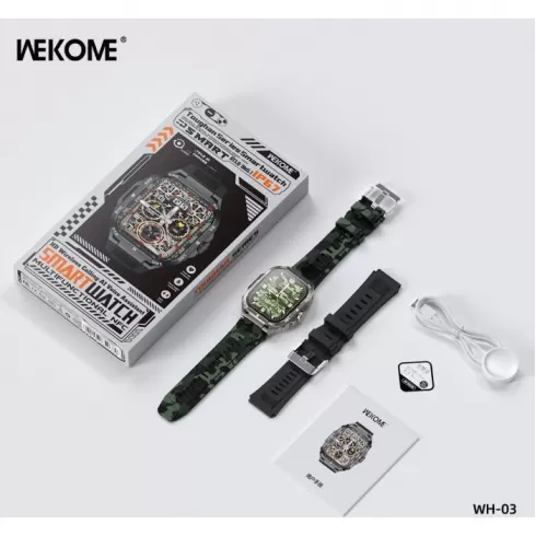 Wekome WH-03 Smartwatch με παλμογράφο γκρι #1