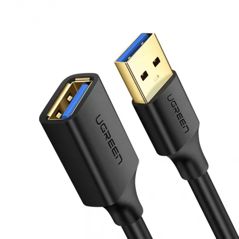 Ugreen USB 3.0 (female) - USB 3.0 (male) cable extension cord 1m black (10368)