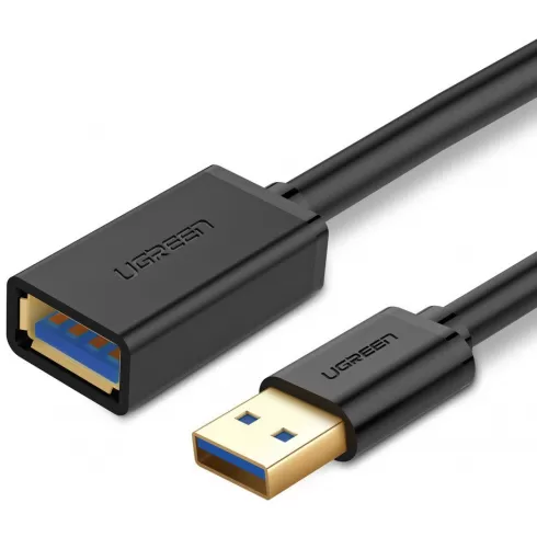 Ugreen USB 3.0 (θηλυκό) - Καλώδιο επέκτασης καλωδίου USB 3.0 (αρσενικό) 2 m μαύρο (10373)