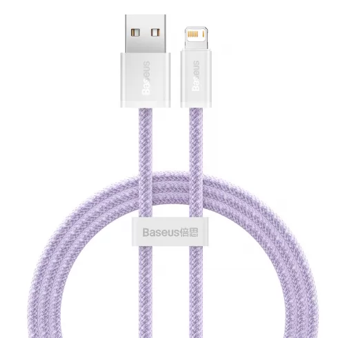 Baseus Dynamic cable USB to Lightning, 2.4A, 1m (purple)  CALD000405