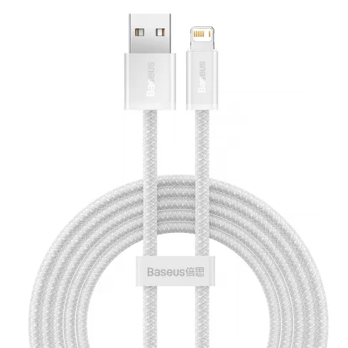 Baseus Dynamic cable USB to Lightning, 2.4A, 2m (White)  CALD000502