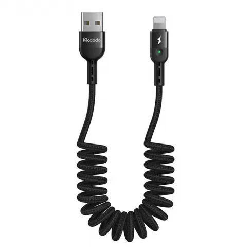 USB to Lightning Cable, Mcdodo CA-6410, Spring, 1.8m (Black)