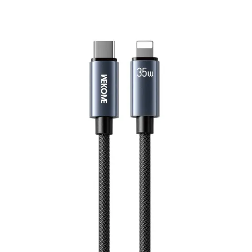 WK Καλώδιο φόρτισης WK WDC-65 USB-C σε Lightning PD 35W 1.2m Μαύρο