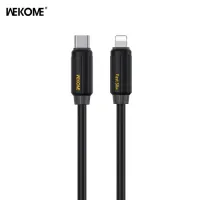 WK WDC-29 Καλώδιο φόρτισης USB-C σε Lightning PD 30W 1m Μαύρο