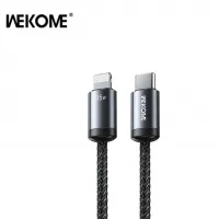 WK WDC-33 Καλώδιο φόρτισης  USB-C σε Lightning PD 35W 1m Μαύρο