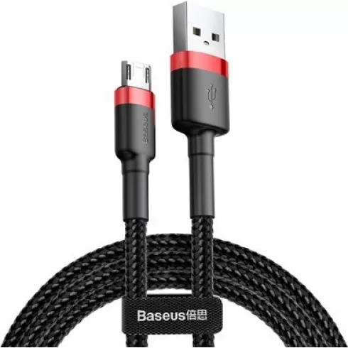 Baseus CAMKLF-B91 Micro USB Cafule cable 2.4A 1m black-red