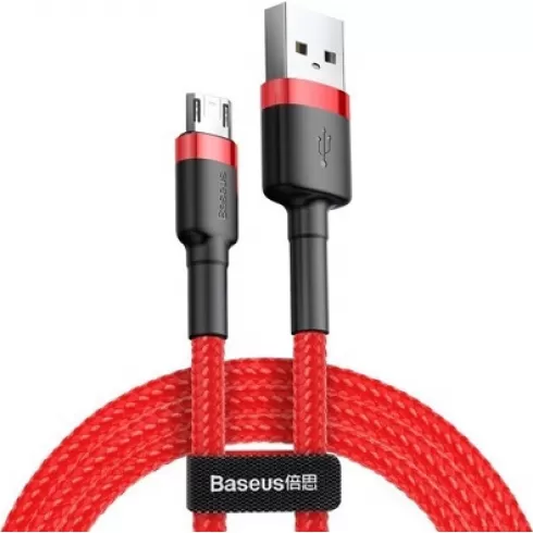 Baseus CAMKLF-B09 Micro USB Cafule cable 2.4A 1m black-red