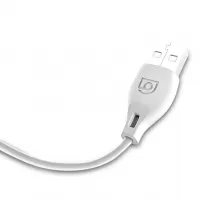 Καλώδιο φόρτισης Dudao micro USB data charging cable, 2.4A, 2m, Λευκό (L4M 2m white) #3