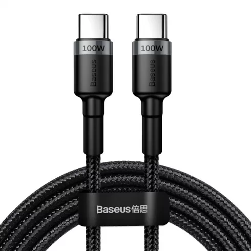 Baseus Cafule Cable Nylon Braided Wire USB Typ C PD Power Delivery 2.0 100W 20V 5A 2m gray (CATKLF-ALG1)