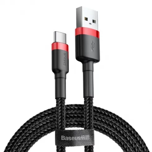 Baseus Cafule cable USB-C 3A 0.5m (Red+Black)  CATKLF-A91
