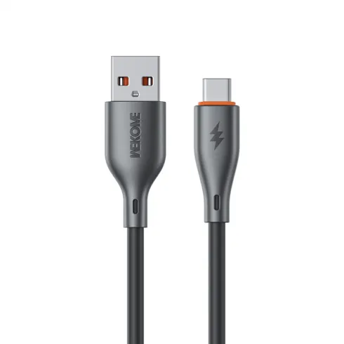WK WDC-67a Καλώδιο φόρτισης usb-a σε usb-c PD 66W 1m μαύρο
