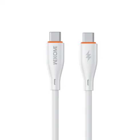 WK WDC-68 Καλώδιο φόρτισης USB-C σε USB-C PD 65W 1m Λευκό