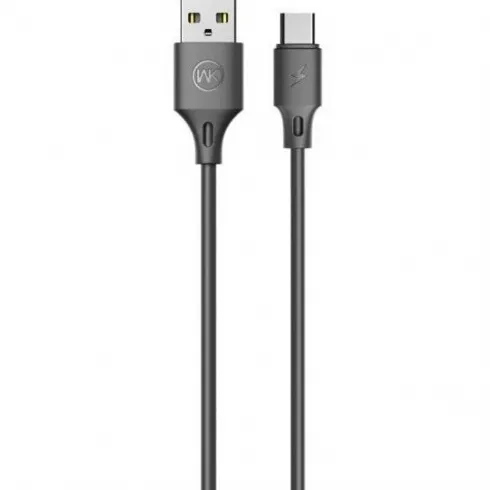 WK WDC-92a Καλώδιο φόρτισης usb-a σε usb-c 1m Μαύρο