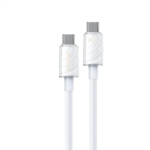WK Καλώδιο φόρτισης WDC-74 USB-C σε USB-C PD 65W 1.2m Λευκό