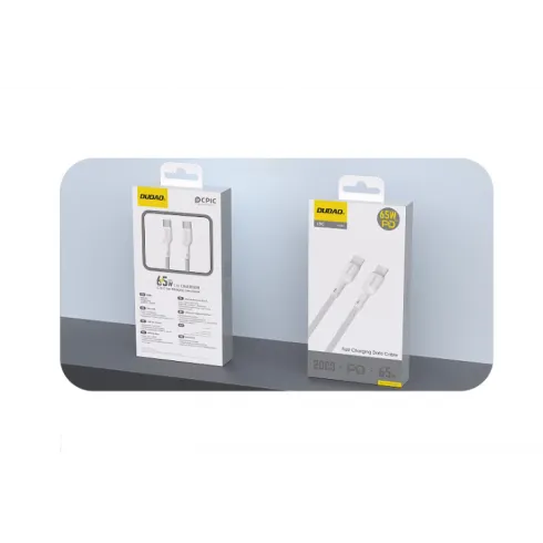 Καλώδιο Dudao L9C 65W USB-C - USB-C 2m - Λευκό #1