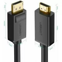 Ugreen Cable DisplayPort male - HDMI male 3m Μαύρο (10203) #1