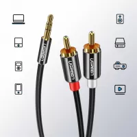 Ugreen 3,5 mm mini jack - 2RCA audio cable - 2m - black (AV116 10584) #3