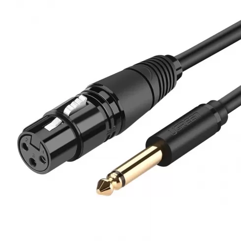 Ugreen microphone cable XLR (female) - 6.35 mm jack (male) 2 m (AV131) 20719