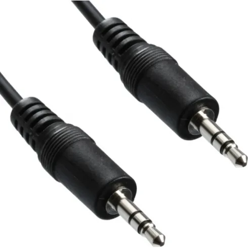 OEM καλώδιο stereo 3.5mm αρσενικό σε 3.5mm αρσενικό 0.5m μαύρο #1